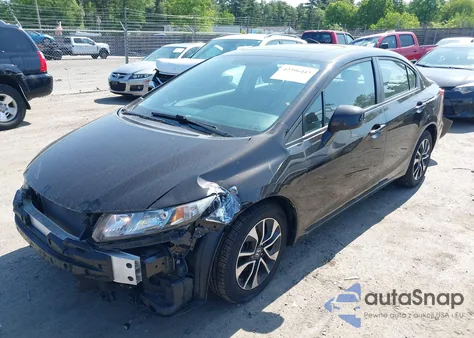 2013 Honda Civic Ex-L из США, поврежденный, VIN 19XFB2F99DE264868